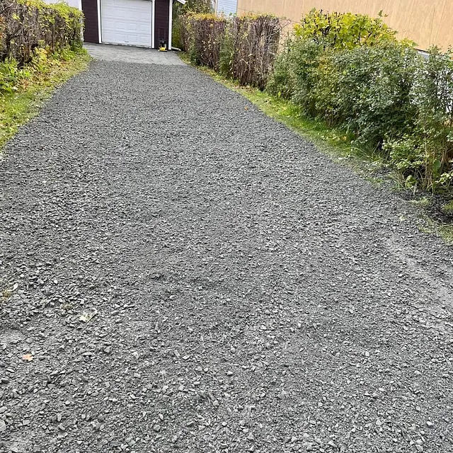 Prosjektbilde: utbedring av gårsdplass