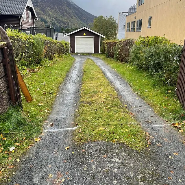 Prosjektbilde: utbedring av gårsdplass